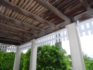 Unsafe construction of a veranda