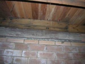 Subfloor seepage deterioration problems