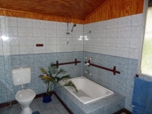 Queenslander style house with faulty bath