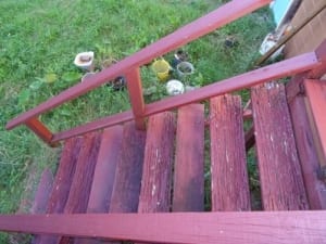 Rotting stairs & deck dangers 