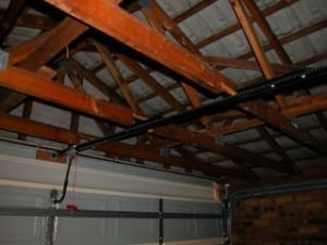 Severely altered roof trusses and danger