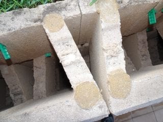 Retaining wall defect