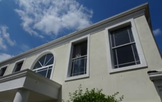 Poor gutter design causing rot