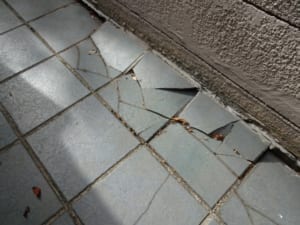 Paving movement damaging plumbing