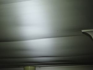 Sagging ceiling sheeting